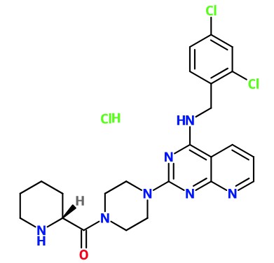 (image for) MC085364 {4-[4-(2,4-Dichloro-benzylamino)-pyrido[2,3-d]pyrimidin-2-yl]-piperazin-1-yl}-piperidin-2-yl-methanone hydrochloride